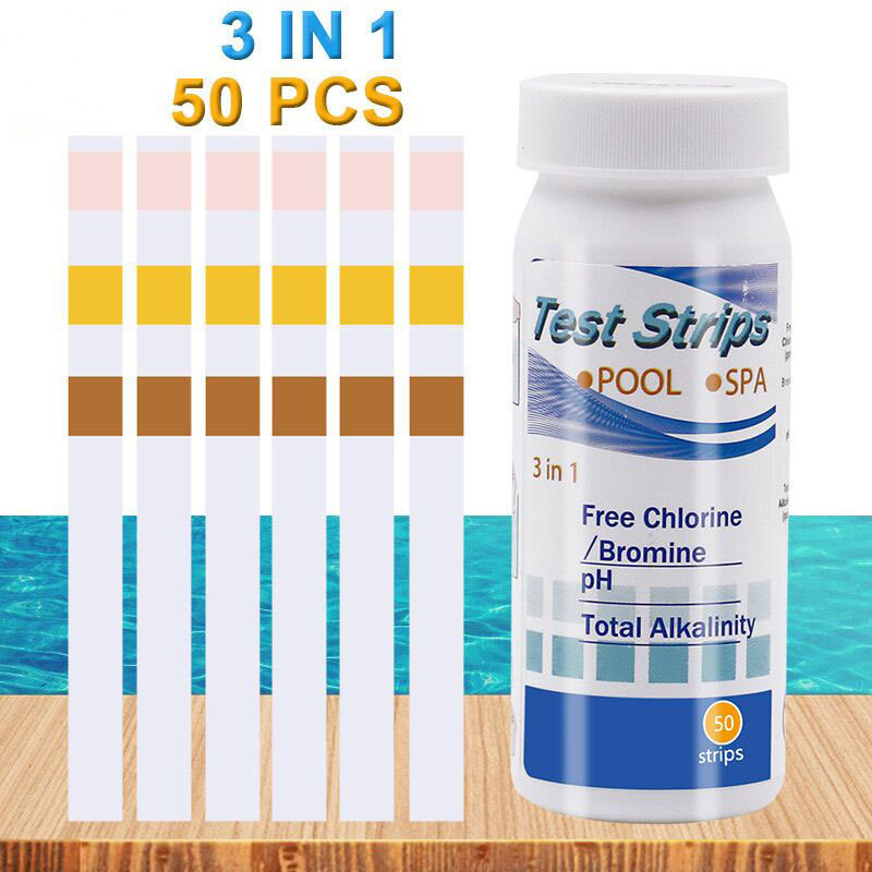 Marine Aquarium Test Kit - Chlor-pH-Teststreifen für SPA, Schwimmbad, Aquarium, Fischbecken,