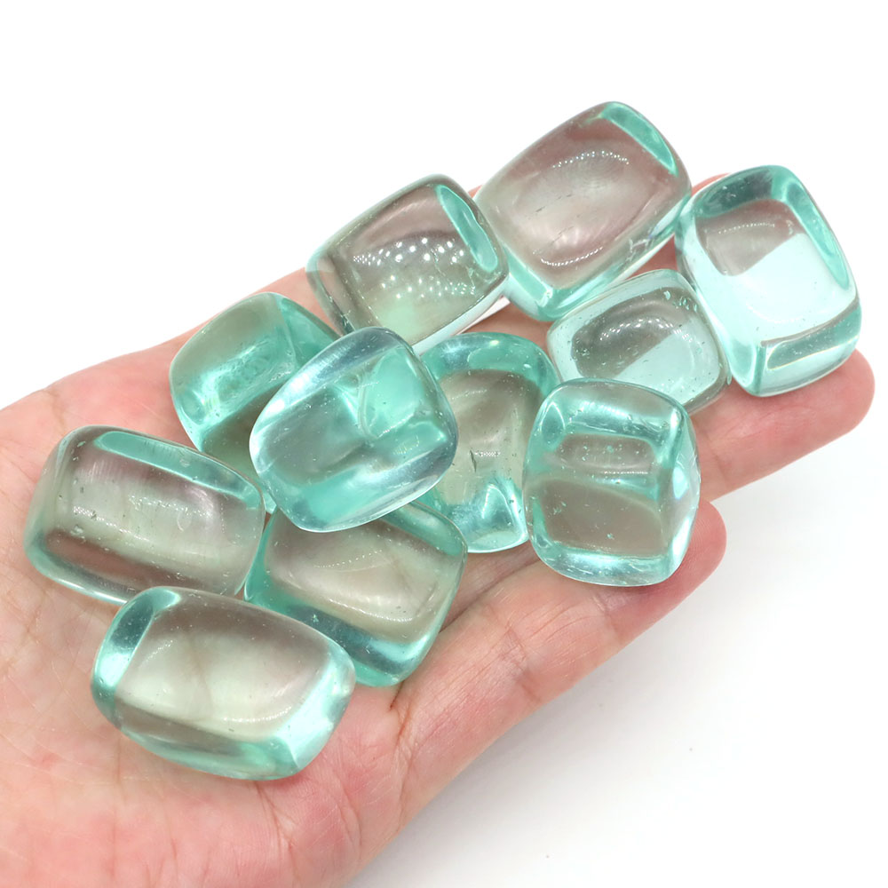 Aquarium Marine Stone - Ozeanblauer Obsidian Trommelsteine Heilkristall Bulk-Erz Kies