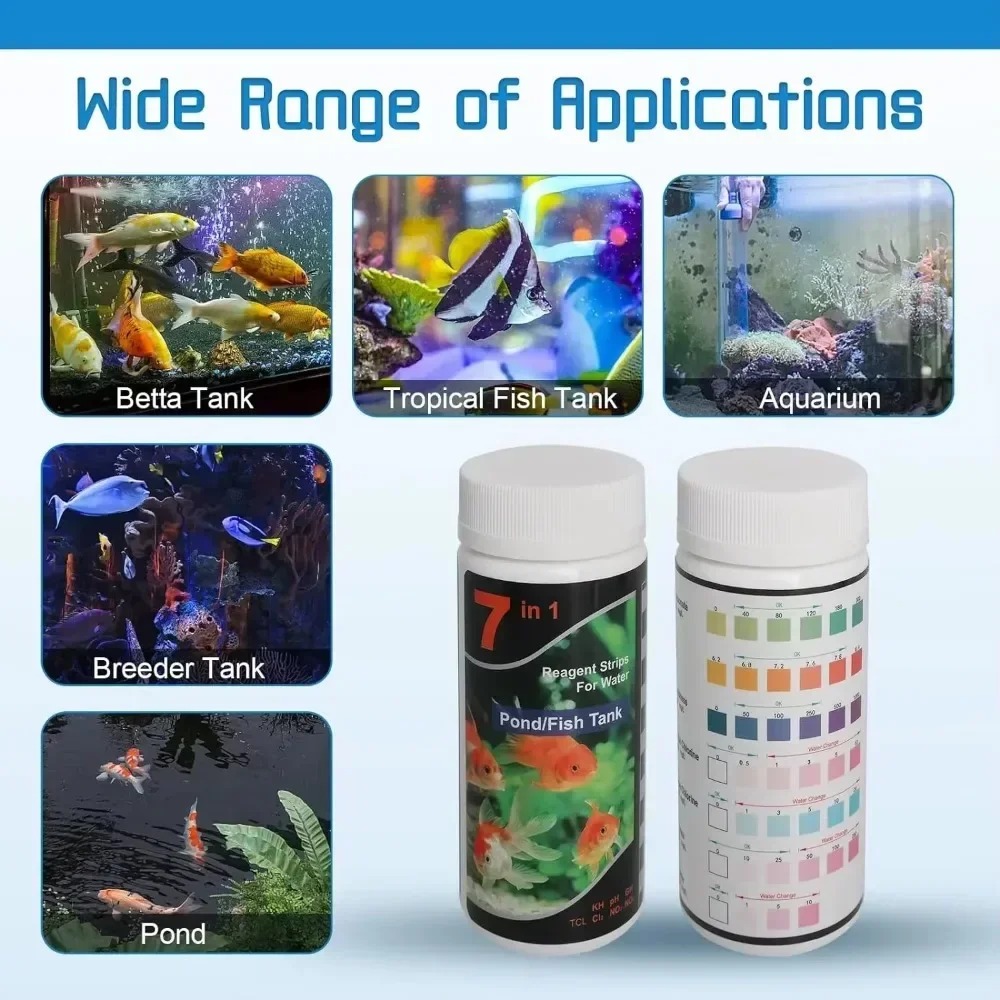 Marine Aquarium Test Kit - Bestseller PH-Teststreifen für Wasser, Aquarium-Teststreifen, PH-Qualitätskit