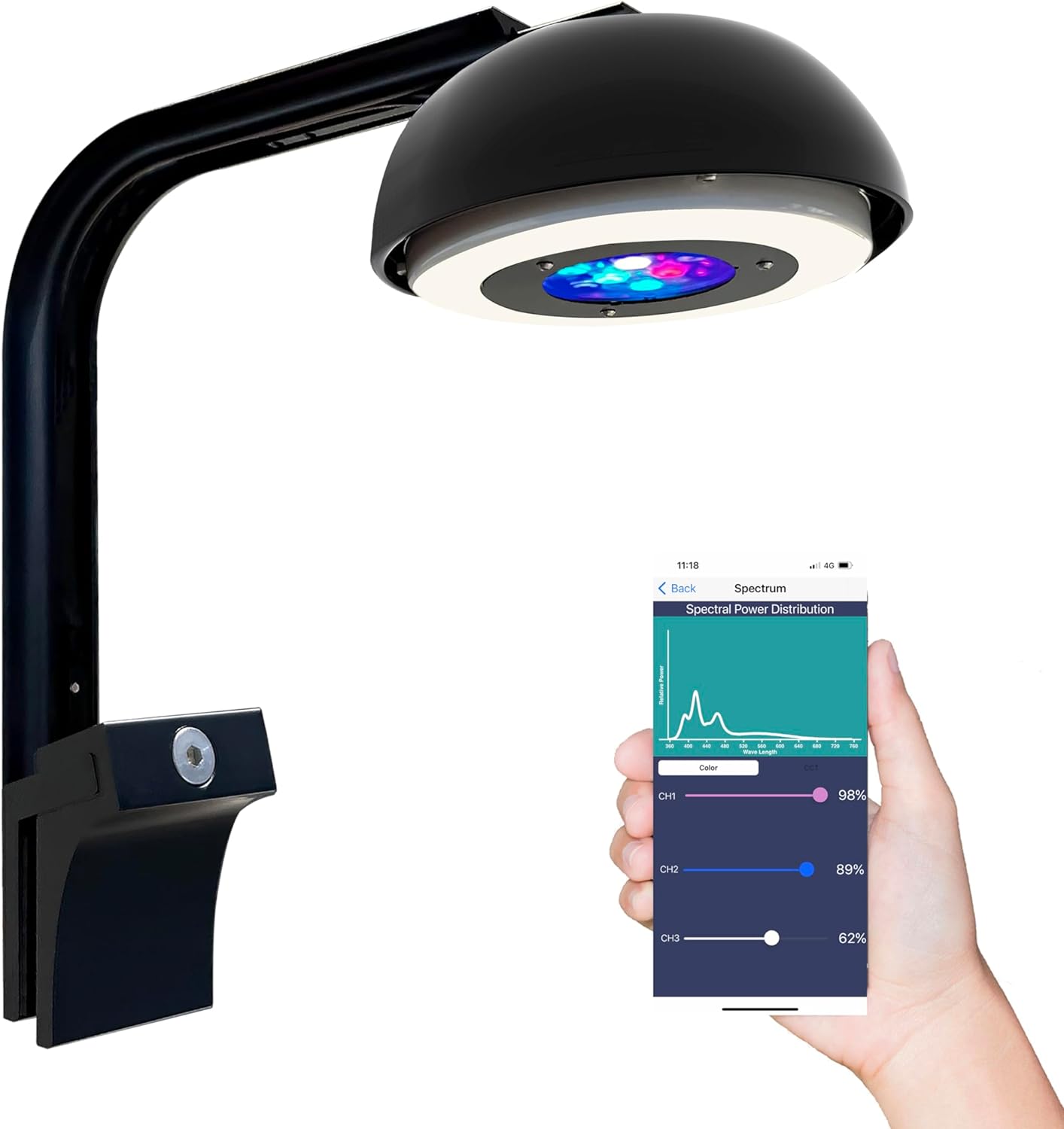 Marine Aquarium App - Cetus 2SS Singles 36 Watt 3-Kanal