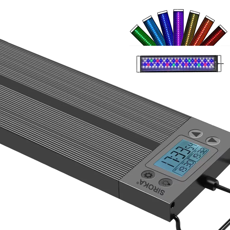 Marine Aquarium Hours - 30cm 12-Zoll Aquarium LED WRGB Meeresbeleuchtung