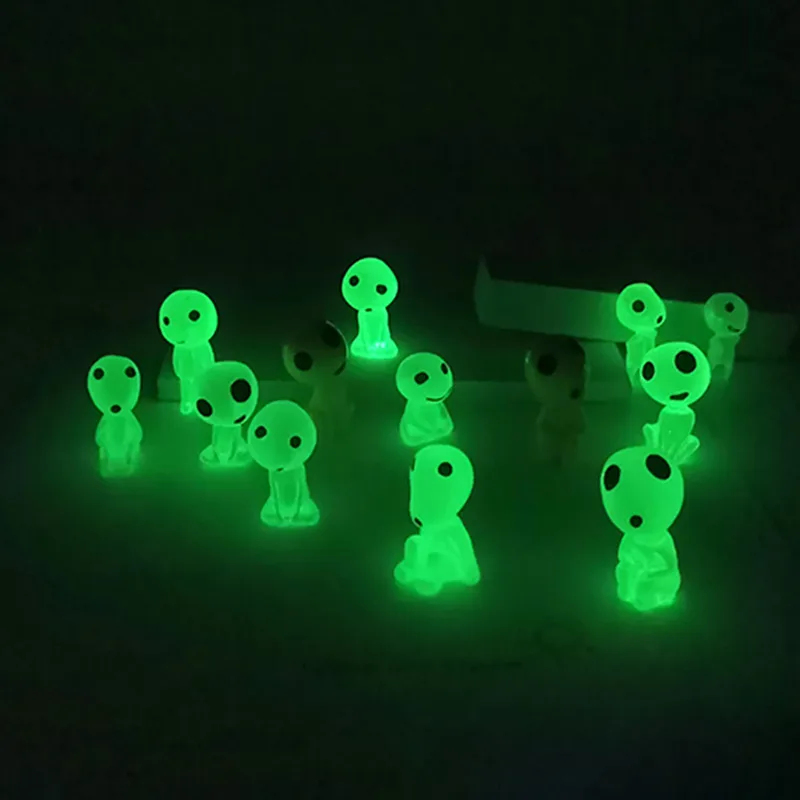 Aquarium Marine Tank - Leuchtende Elfen-Minifiguren, Aquarium-Deko, Kodama, im Dunkeln