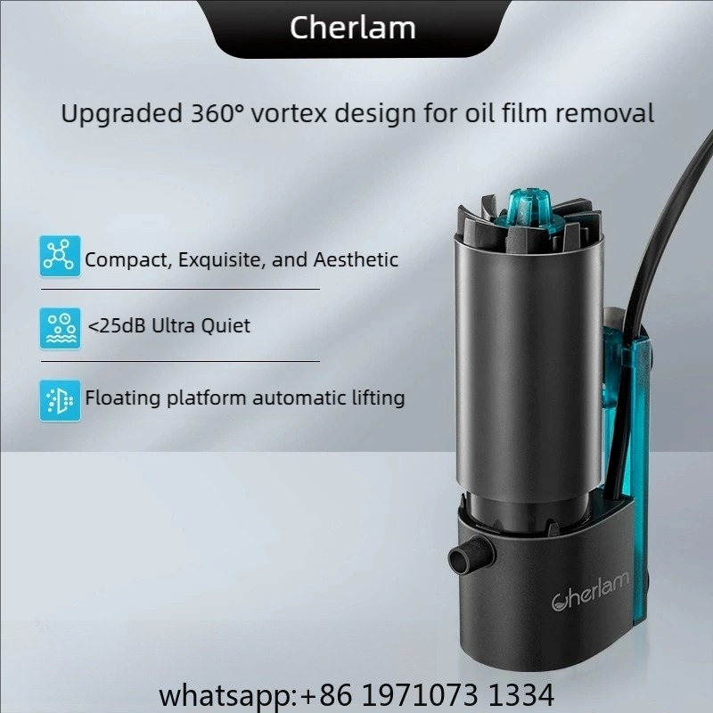Aquarium Marine Tank - Elektrischer Ölfilm-Entferner für Aquarien, Mini-Ölfilm-Prozessor, Sauerstoffanreicherung,