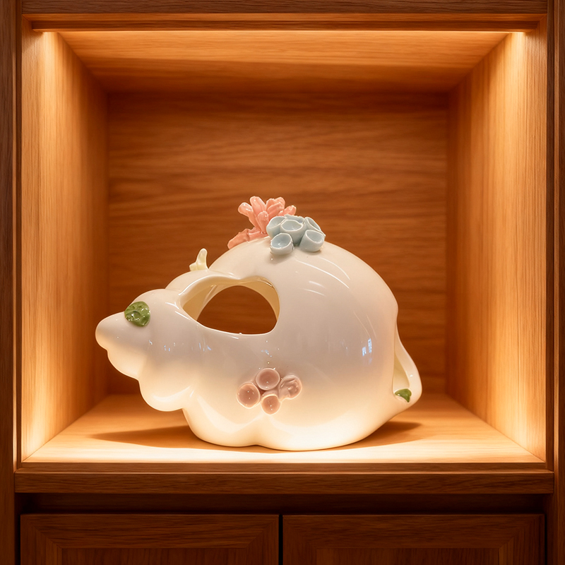 Marine Aquarium Home - Keramik-Meeresthemen-Ornamente, Spirituosenschrank-Dekorationsstücke, Aquarium-Dekorationen