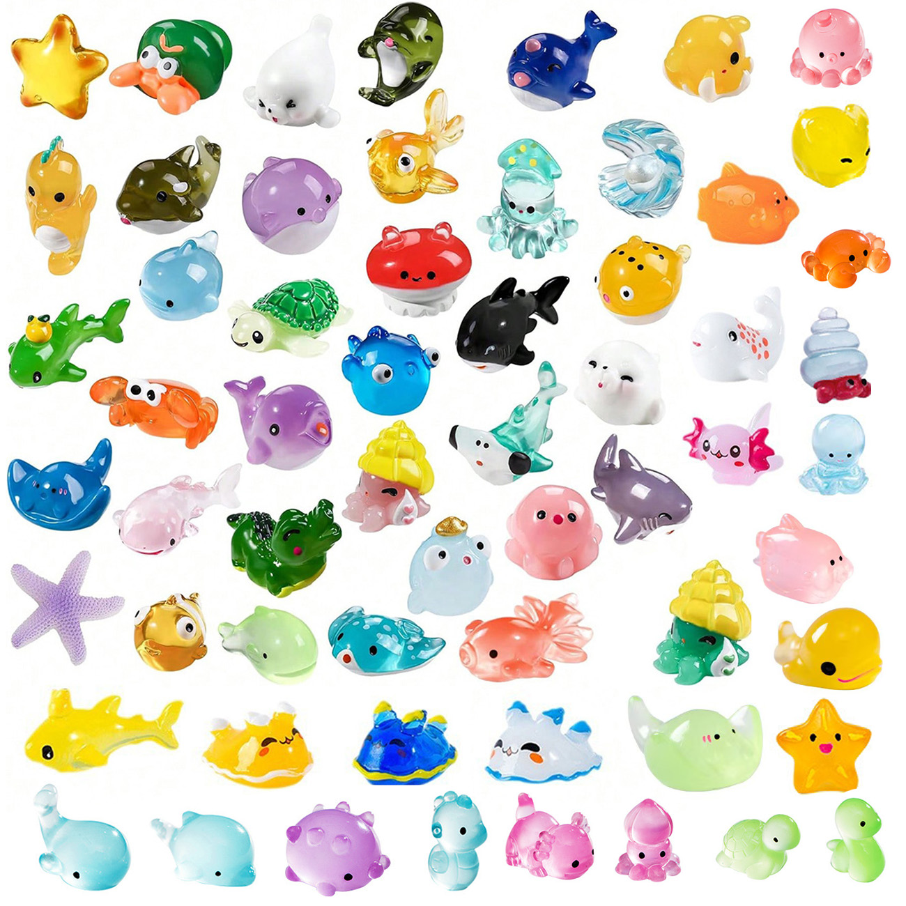 Mini Ozean-Harz-Tierfiguren Wi – Marine Aquarium Home Bewertung und Preis
