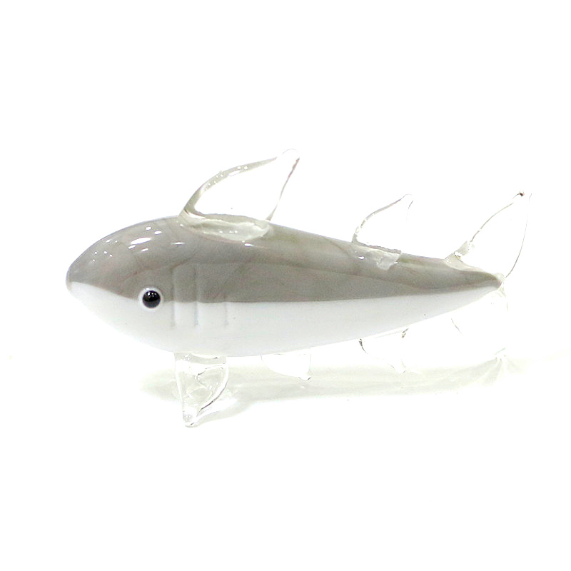 Graue Murano-Glas Hai-Figur -  – Marine Aquarium Home Bewertung und Preis