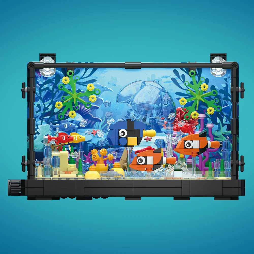 Aquarium-Baustein-Set mit Lich – Marine Aquarium Home Bewertung und Preis