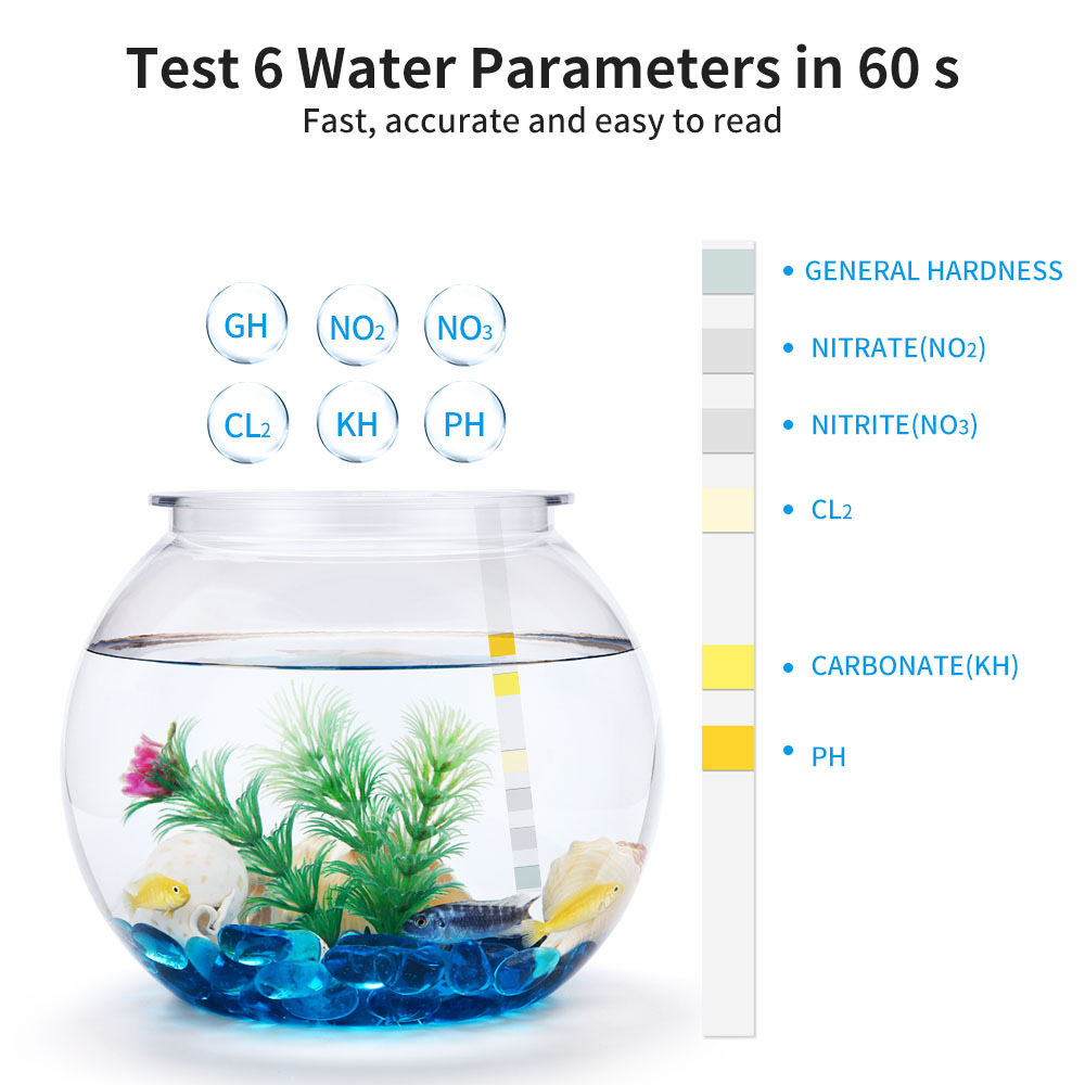 6-in-1-Wasserqualitätsteststre – Marine Aquarium Test Kit Bewertung und Preis