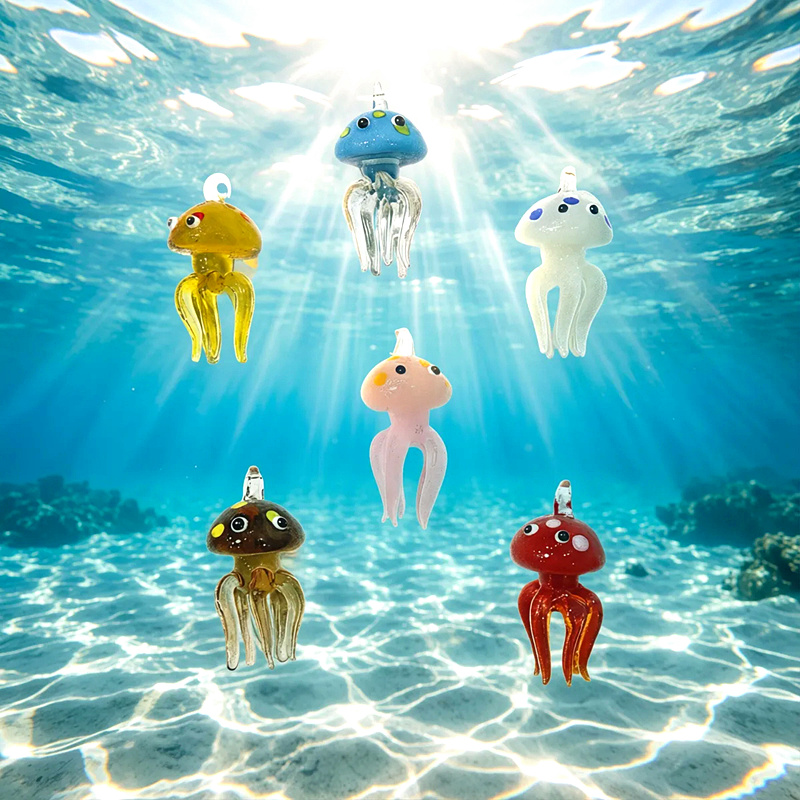 Glas Quallen Anhänger Mini Bun – Aquarium Marine Color Bewertung und Preis