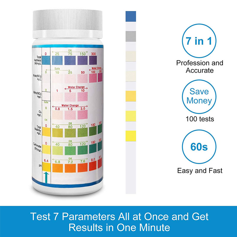 7-IN-1 Aquarium Test Streifen  – Marine Aquarium Test Kit Bewertung und Preis