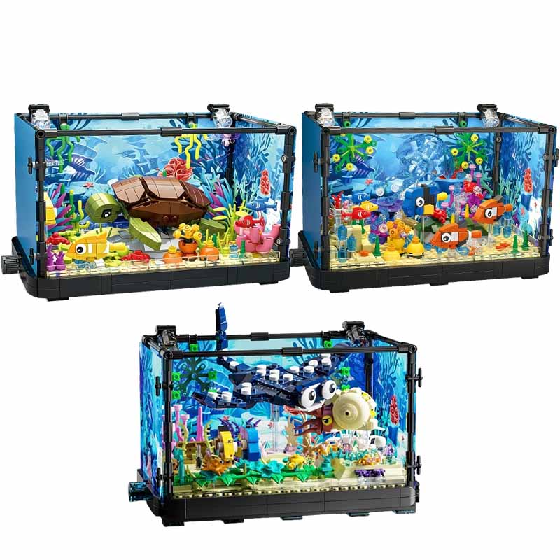 Aquarium-Baustein-Set mit Lich – Marine Aquarium Home Bewertung und Preis