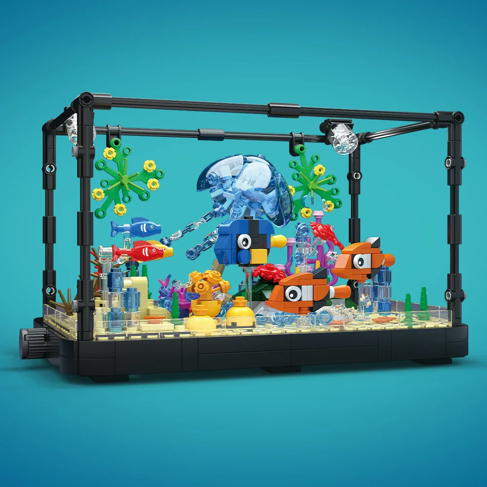 Aquarium-Baustein-Set mit Lich – Marine Aquarium Home Bewertung und Preis