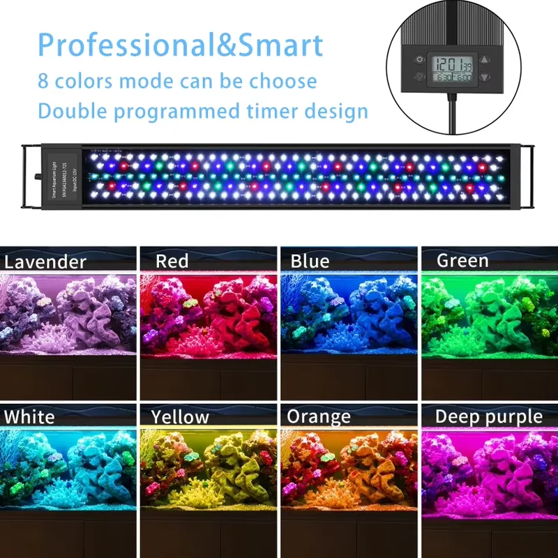 30cm 12-Zoll Aquarium LED WRGB – Marine Aquarium Hours Bewertung und Preis